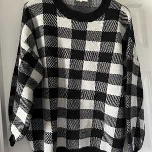 Boutique Buffalo Check Sweater - S